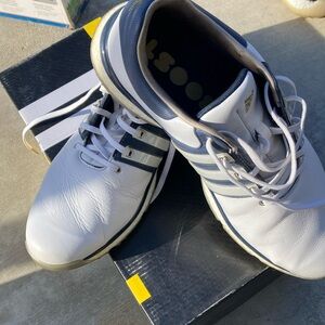 Adidas Men's White and Blue Golf Shoes size 11